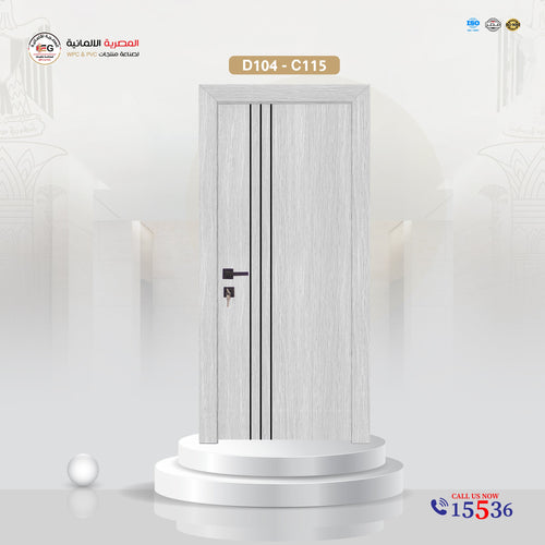 باب WPC ستانلس موديل D104